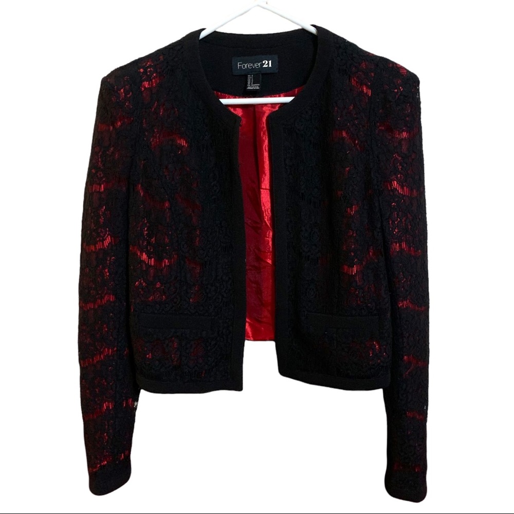 Forever 21 Woman’s Black Lace Jacket S